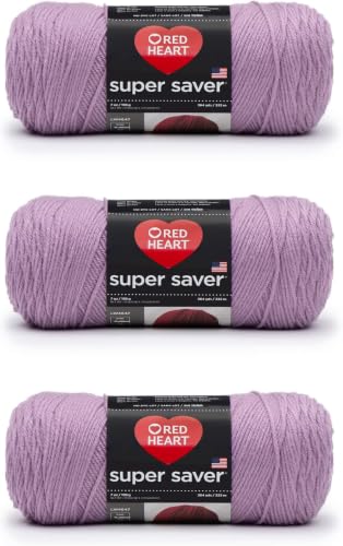 Image of Red Heart Super Saver Orchid Yarn of 198g /7oz - Acrylic - 4 Medium (Worsted) - 364 Yards - Knitting /Crochet (Pack of 24)