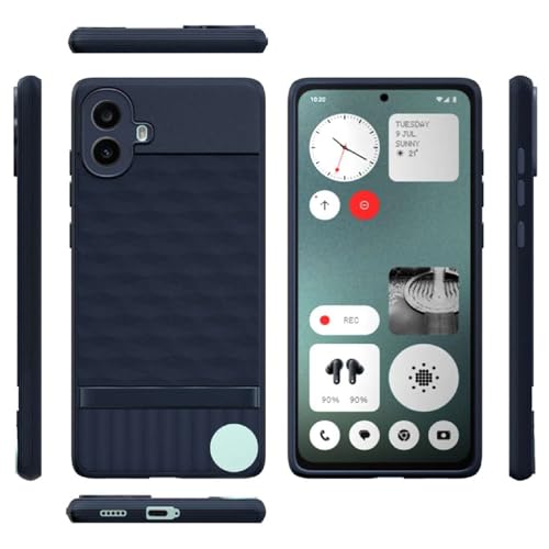 Image of Shockproof Case for CMF by Nothing Phone 1 5G | Full Camera Protection | TPU Flexible Back Cover for CMF by Nothing Phone 1 5G (Steel Blue)