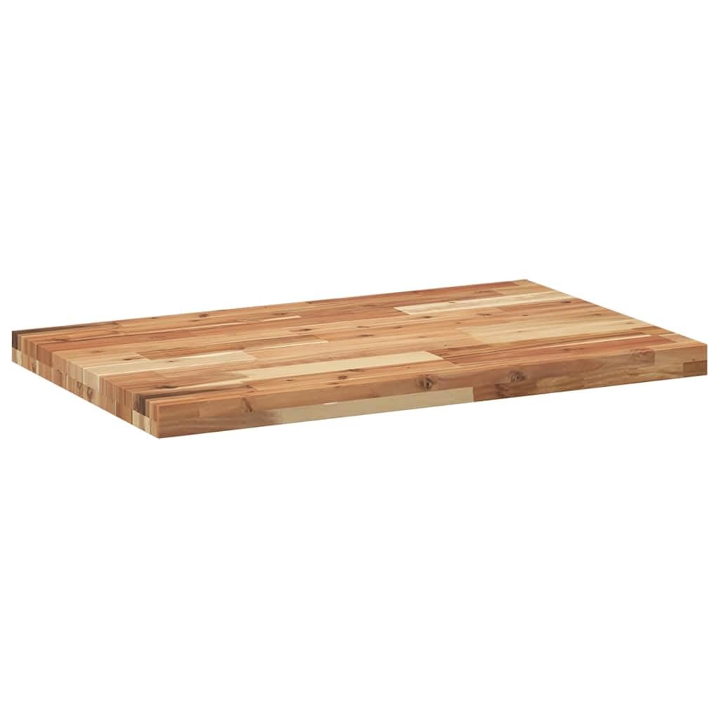 Mangloder Schreibtischplatte aus Akazien-Massivholz mit Ölbeschichtung 120 x 50 x 4 cm, rechteckig, als Schreibtischzubehör für Tischgestell, kabelkanal und homeoffice Arbeitsplatz