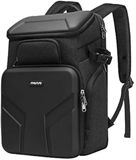 MOSISO Camera Backpack,DSLR/SLR/Mirrorless Photography Waterproof 17.3 inch Camera Bag Case with Front Hardshell&Laptop Compartment&Tripod Holder&Rain Cover Compatible with Canon/Nikon/Sony,Space Gray