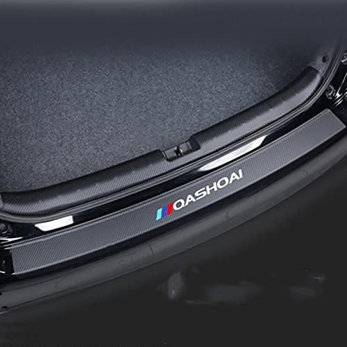 HOMINY Car Carbon Fiber Rear Bumper Protector Car Trunk Scratch Guard Sill Plate, for Nissan