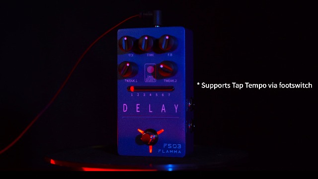 ギター FLAMMA DELAY FS03 FLAMMA FS03 Delay Pedal Stereo Digital Guitar Effects Pedal