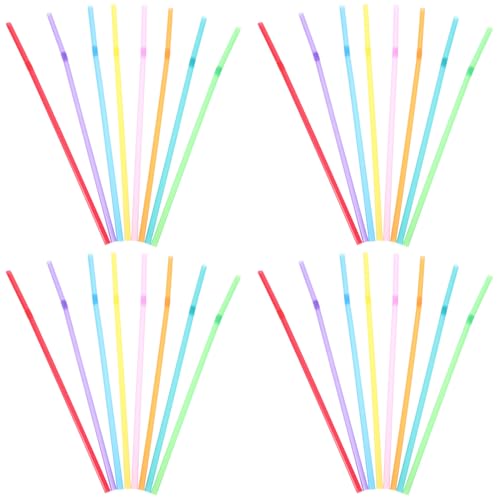 Pitillos plásticos flexibles multicolor 21 cm x 500 unidades miniatura 1