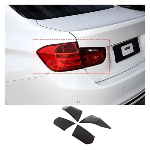 Cubierta de luz trasera coche resistente a impactos para Serie 3 F30 4