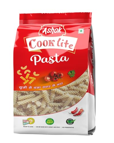 ASHOK COOKLITE Pasta Made With 100% Suji/Rawa |No Preservative | Vegan Friendly 400g (Pasta Pack of 1) (B0CD8118NV) Amazon Price History, Amazon Price Tracker