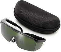 Algopix Similar Product 13 - Dark Green Eye Safety Hard Glasses For