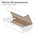 Box Partners M842 Corrugated Mailers 8 x 4 x 2-Inch White 50/Bundle