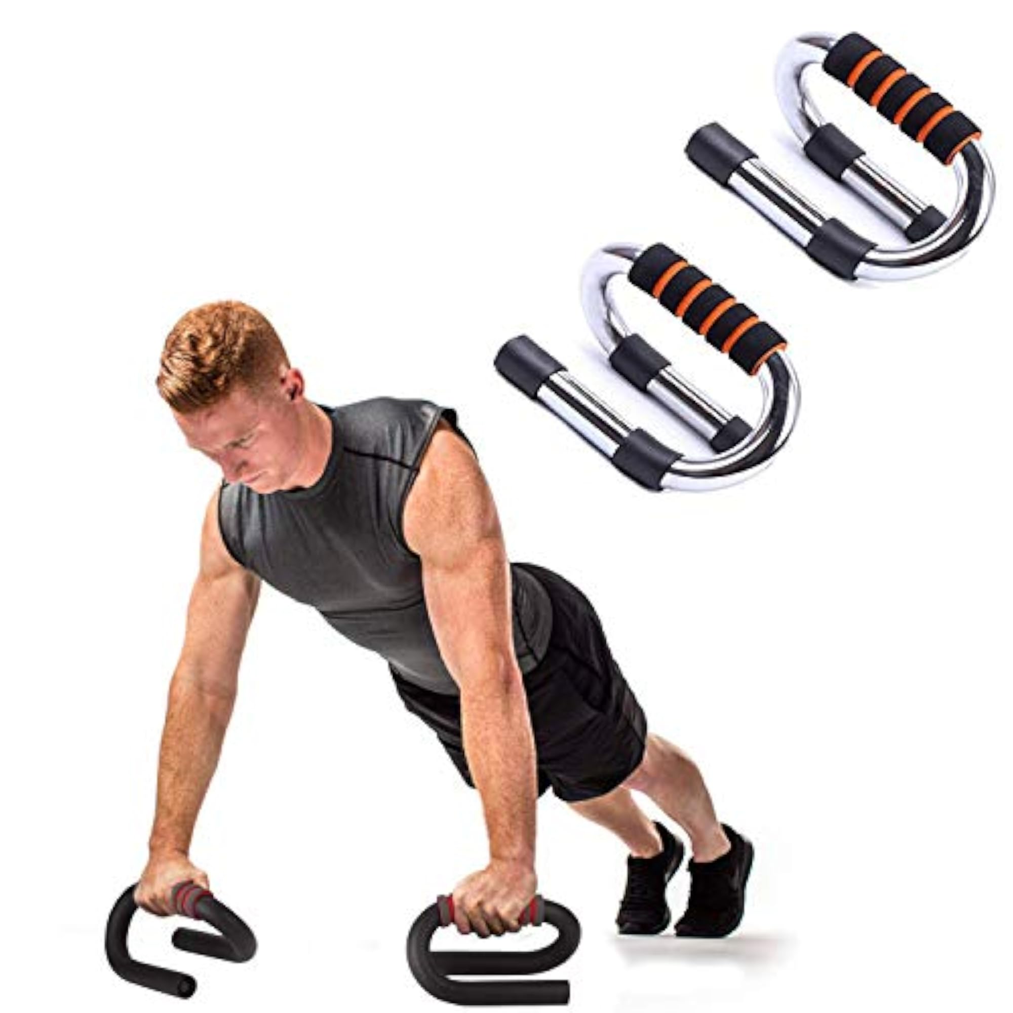 Strong Steel Push-up Bars & Gym Backpack Kit