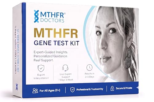 MTHFR-Gene Methylation Test Kit. 1-on-1 Live Expert Support by Phone 7 Days A Week MTHFR C677T and MTHFR A1298C Gene Variants for Methylation Analysis. Results in 2-5 Days. Ages 0+