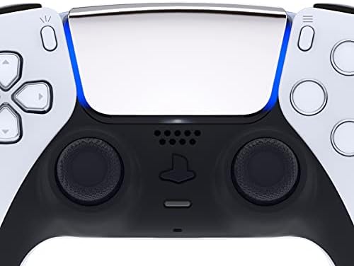 eXtremeRate Chrome Silver Glossy Replacement Touchpad Cover Compatible with ps5 Controller BDM-010 020 030 040, Custom Part Touch Pad Compatible with ps5 Controller - Controller NOT Included - 3
