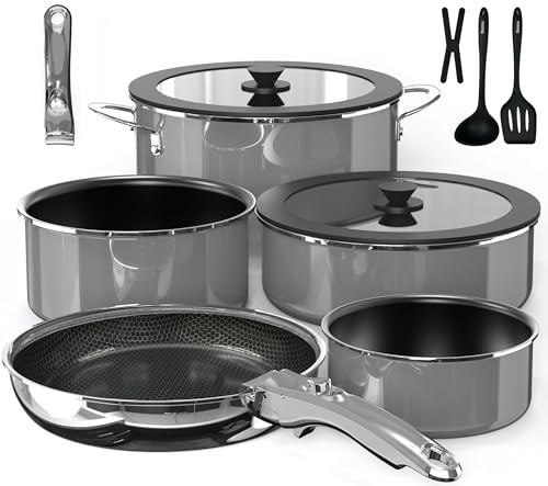 Pro DUXANO 12PC Hybrid 3-Ply Stainless Steel Cookware