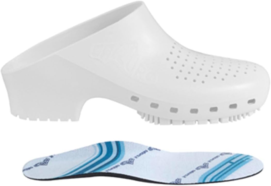 Calzuro Classic S Sanitary Clogs with Holes and Professional Footbed, CE Marked