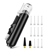 Kugelpumpe, Pumpe Ball, Ballpumpe Fußball Mit 11 Kugelstiften für Deinen Fußball, Basketball, Football, Pilates Ball, Volleyball, Handball, Rugby Ball