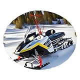 Fortschrittlicher Schneemobil-Weihnachtsbaum-Rock, 122,9 cm, 91,4 cm, 76,2 cm, Weihnachtsdekoration, Seilriemen