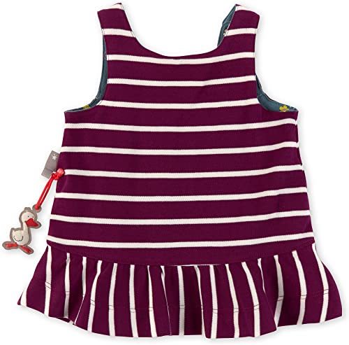 Robe décontractée bébé fille en coton bio violet vêtements bébé