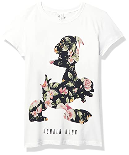 T-shirt Donald Disney fille blanc parfait pour l'école et le parc