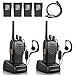 BaoFeng BF-888S 2 Way Radio with 4 1500mah Batteries and Earpiece Long Range Baofeng Walkie Talkie Two Way Radio (2 Pack) + One USB Programming Cable