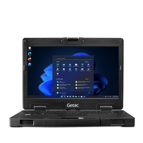 Getac S410 G2 Rugged Laptop, Intel Core i7-8550U, 14' HD (1366 x 768) Touchscreen, 16GB DDR4, 512GB SSD, Backlit Keyboard, 4G LTE, dGPS, Fingerprint, Windows 11 Pro (Renewed)