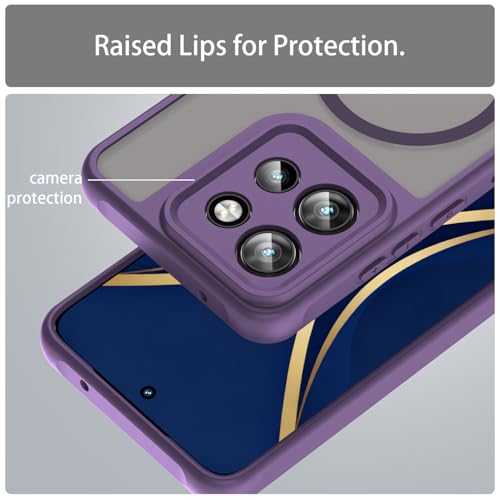 Image of Compatible with Motorola ThinkPhone 25 Case Cover,Compatible with MagSafe,Anti-Fall,Compatible with Motorola Edge 60 Neo XT2509-1 Cell Protective Phone Case Purple
