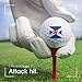 Flag of Scotland with Lion Rampant Custom Golf Ball Soft Practice Golf Balls Performance Distance and Speed for Indoor Outdoor