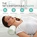 AllSett Health 2 Pack Cervical Neck Roll Memory Foam Pillow, Bolster Pillow, Round Neck Pillows Support for Sleeping | Bolster Pillow for Bed, Legs, Back and Yoga | 4 Inch Diameter x 17 Inches Long