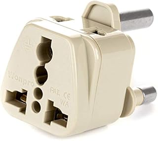 Orei Grounded Universal 2 in 1 Plug Adapter Type M for South Africa and More