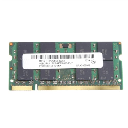 Lafeier Memoria para ordenador portátil MT DDR2 4GB 800 MHz RAM PC2 6400S, 16 chips 2RX8 1.8V 200 pines SODIMM