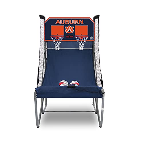 Pop-A-Shot - Home Dual Shot with Auburn Tigers NCAA Graphics l Sensor Scoring l 16 Game Modes l 7 Balls l Foldable Storage l for All NCAA Fans