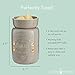 CANDLE WARMERS ETC Midsized Illumination Fragrance Warmer- Light-Up Warmer For Warming Scented Candle Wax Melts and Tarts or Essential Oils To Freshen Room, Faith, Family, Friends