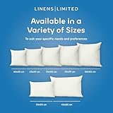 Linens Limited - Cushion Insert 60cm x 60cm, Made in the UK, Soft and Plump, Non-Allergenic Sofa Cushion Pad, Easy to Clean, Small Cushion Inner, Perfectly Fits Covers (White) - Image 4