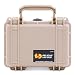 Pelican Protector 1120 Case by ColorCase - Desert Tan - Small Size Waterproof Case with Pick & Pluck Foam & Convoluted Lid Foam - Desert Tan Latches