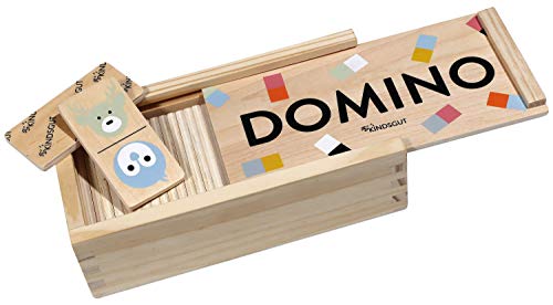 KINDSGUT Domino in legno, gioco di posizionamento