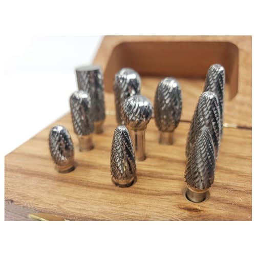 Set 1 Double Cut Carbide Burr miniatura 3