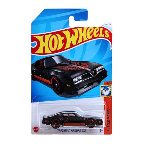 Image of Hot Wheels 1:64 77 Pontiac Firebird T /A Muscle Mania 3 Years & Above (Black)