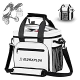 MORXPLOR Golf Cart Cooler with Magnetic Lid 12-Can Insulated Soft Cooler Bag Collapsible for Golf Cart,Golf Accessories,Lunch Camping Cooler Insulated Lunch Bag with Adjustable Shoulder Strap
