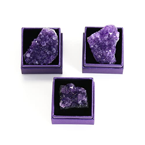Namzi Amethyst Crystals, Amethyst Clusters, Amythestyst Crystals, Amathesis Crystal, Purple Crystal, Raw Amethyst Stone, Natural Amethyst Geode Cave Healing Crystal Stones, Amatista, About 0.1 Lb #TOP1