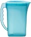 Produktbild Design 1x Wasserkrug / Karaffe / Kühlschrankkrug / Behälter in der Farbe Blau geeignet für jegliche Getränke etc. Fassungsvermögen 2 Liter mit Deckel / Henkel und Füllstandsanzeige