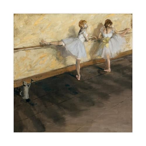 Affiches décoratives Edgar Degas danseuses de ballet à la barre 61x61