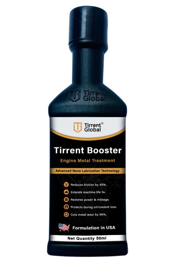Tirrent Booster Engine Metal Treatment (50ml) Engine Oil Additive, High-Tech Wear Protection for Bikes and Scooter