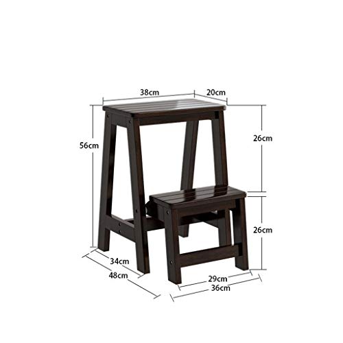 Taburete plegable de madera de 3 peldaños: la escalera perfecta de cocina 2