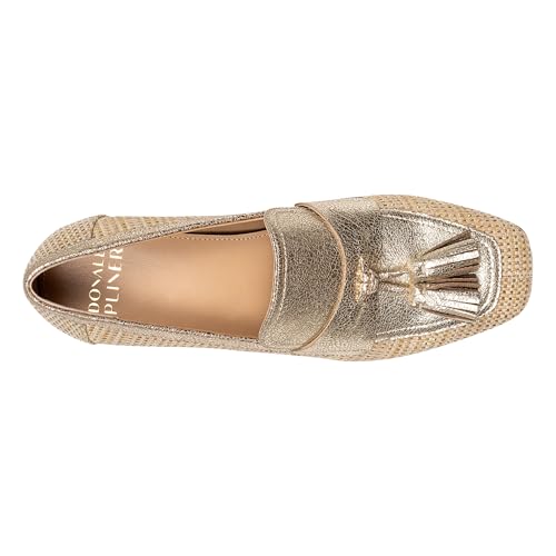 Image of Donald Pliner Women's Kressida Dress Loafers, 2 inch Block Heels for Women, Slip-On Heels for Women