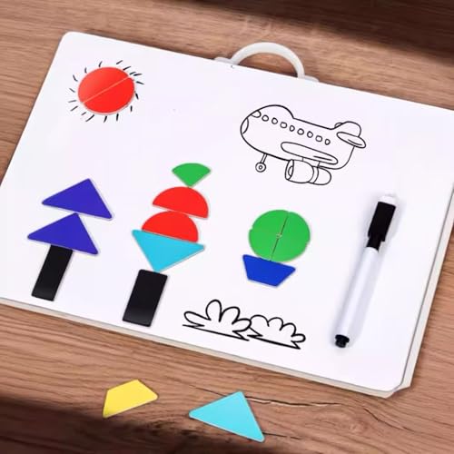 Image of Fun4You Wooden Magnetic Maze Toy - Color & Number Matching Puzzle Board for Kids Age 3-5 | Fine Motor Skill Development & Educational Learning Game