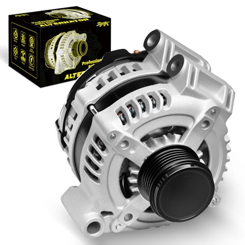 Oktiger Upgraded Alternator for Chrysler Town and Country 2011 2012 2013 2014 2015 2016 3.6L, for Dodge Grand Caravan 2011-2018, Journey Avenger, 12V 160A Clockwise 6-Groove Pulley, OE 04801624AD