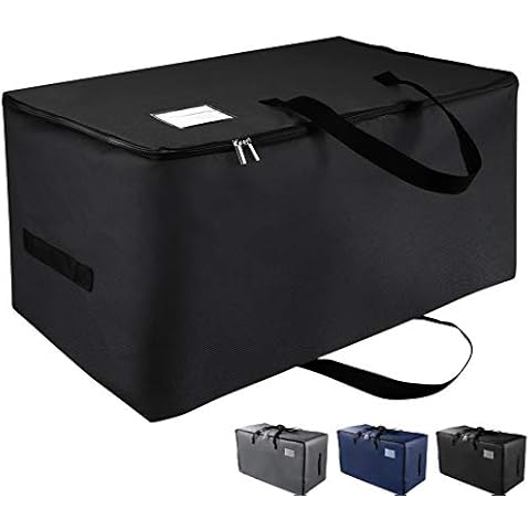 IHOMAGIC Faltbare Unterbettkommode, Aufbewahrungstasche Organisator-Beutel mit Griff, Ultra Große Tasche mit 600D Oxford Wasserdicht Stoff Cover