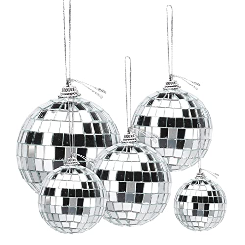GARVALON 36 piezas de adornos colgantes reflectantes estilo disco para bodas, cumpleaños y fiestas de baile miniatura 1