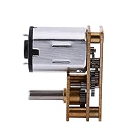 Elektrisches Getriebe, Gleichstrommotor mit niedriger Drehzahl Langwellenmotor Untersetzungsgetriebemotor Getriebemotor für Modellfahrzeuge