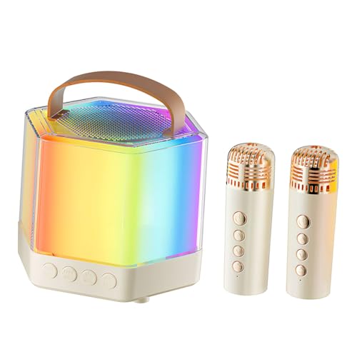 Machine de Karaoké Portable avec Micro et Enceinte Compacte LED