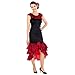 Produktbild TecTake dressforfun Frauenkostüm heiße Spanierin | Kleid & Bindegürtel | Flamenco Tänzerin Verkleidung (XXL | Nr. 300635)