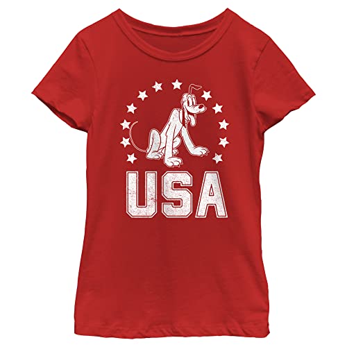 T-shirt Pluto Disney rouge pour fille finie la quête du haut confortable