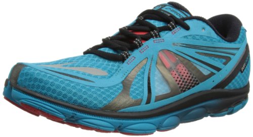 Brooks Mens PureCadence 3 Lightweight Running Shoes, Color: CaribbeanSea/Black/HighRiskRed, Size: 10.0